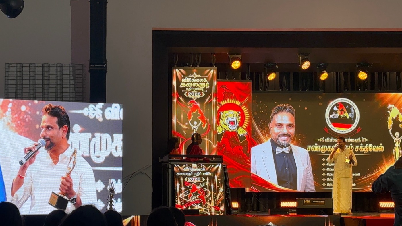 Offizielle Preisverleihung an Shanmugalingam Sakthivel